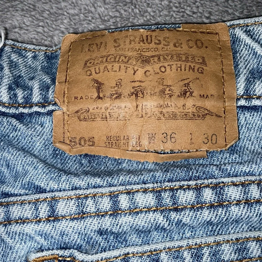 Vintage Levis 505 Orange tab made‎ in usa straight leg jeans size 36 x 30